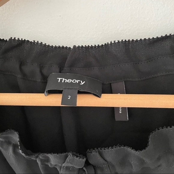 Theory Ritah Classic Georgette Silk Midi Dress 2 - Picture 10 of 11